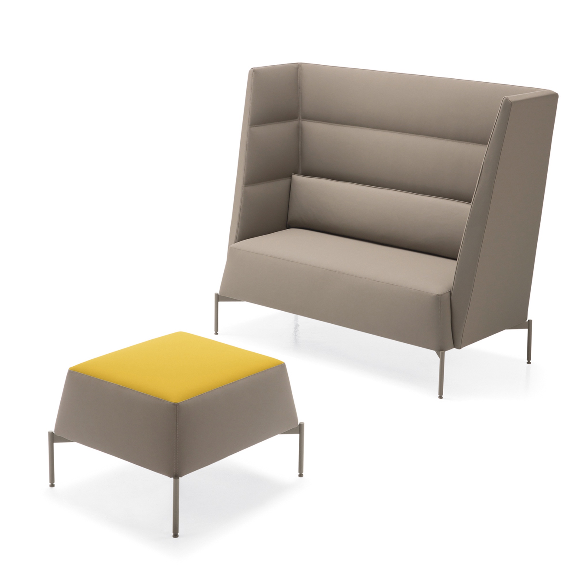 Kastel KENDO Sofa 2-Sitzer mit Rücken hoch H127 cm