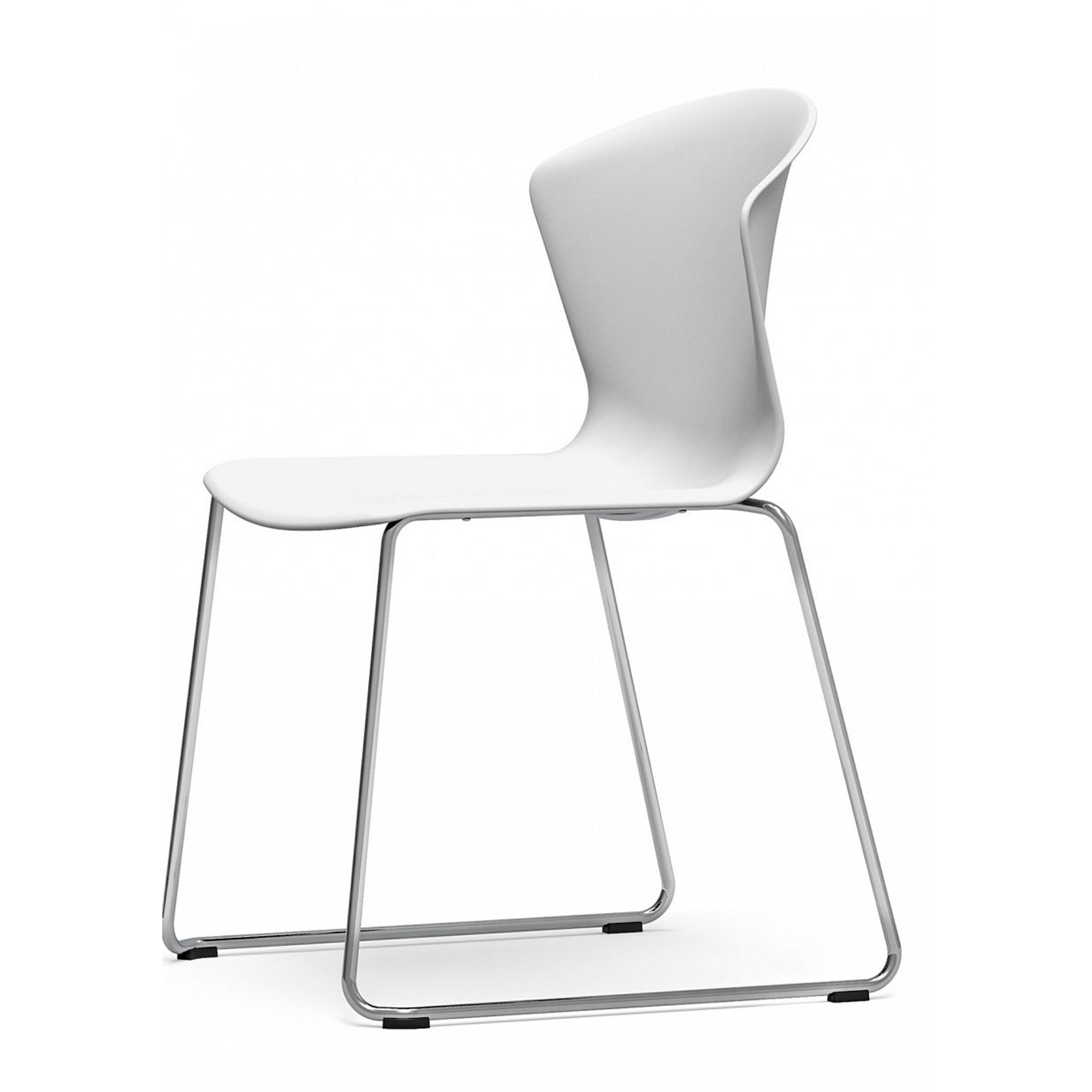 Designer Stapelstuhl Kufengestell
