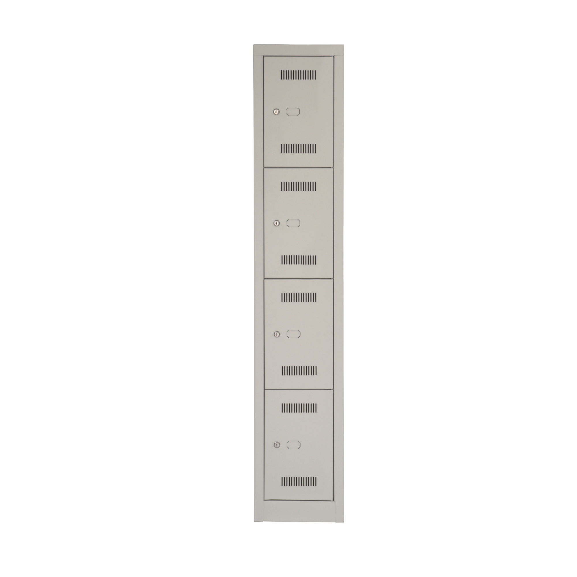 Bisley Mono Bloc Gaderobenschrank mit 4 Türen jeweils mit Schloss