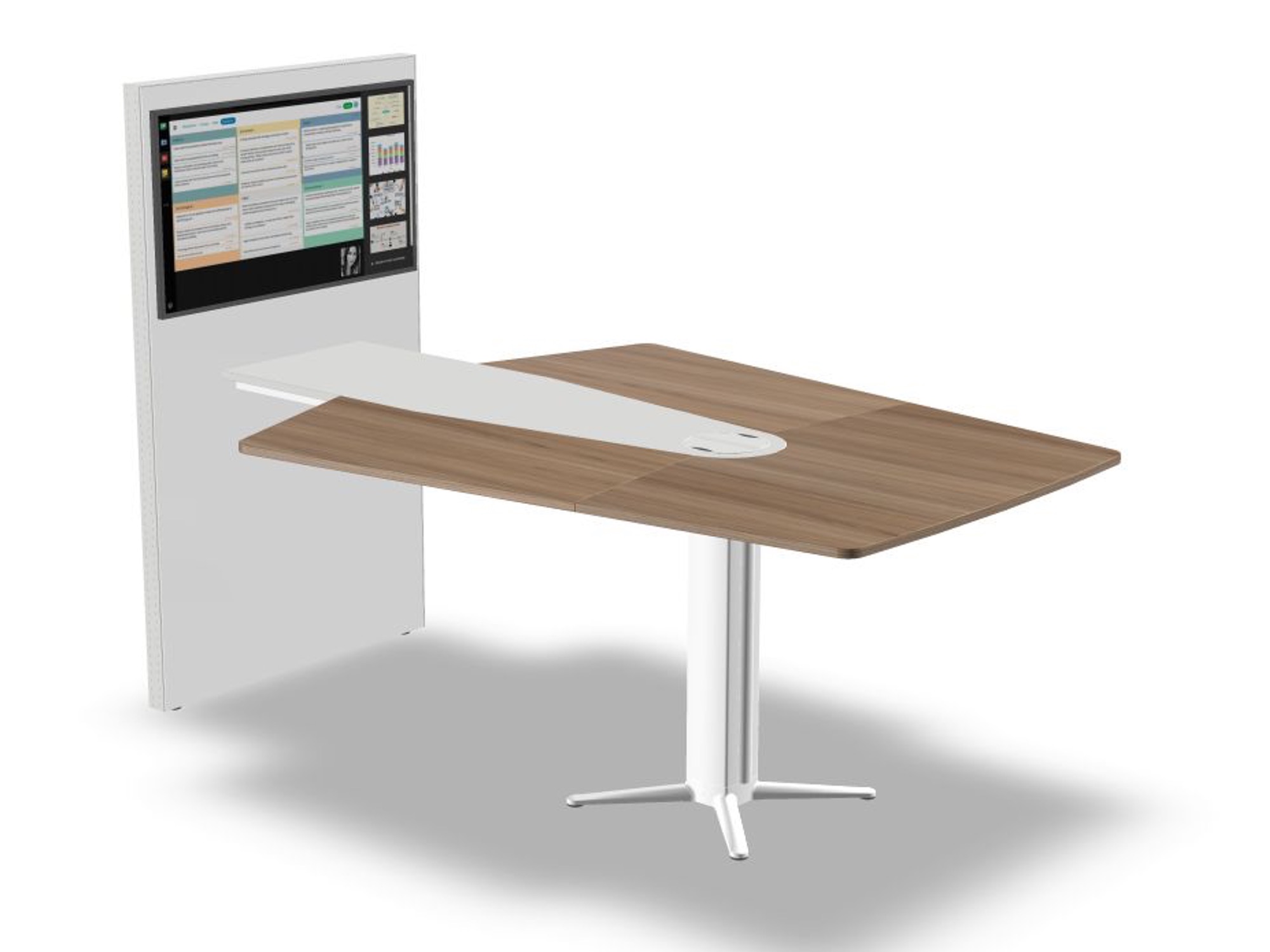 Actiu Power Stehtisch Besprechung