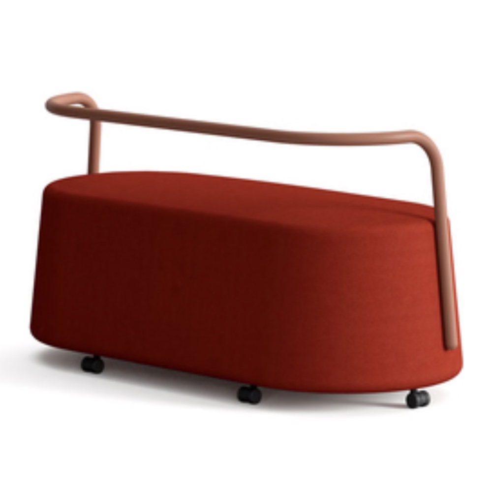 Actiu CUFF 2-Sitzer Hocker -/Sessel auf Rollen