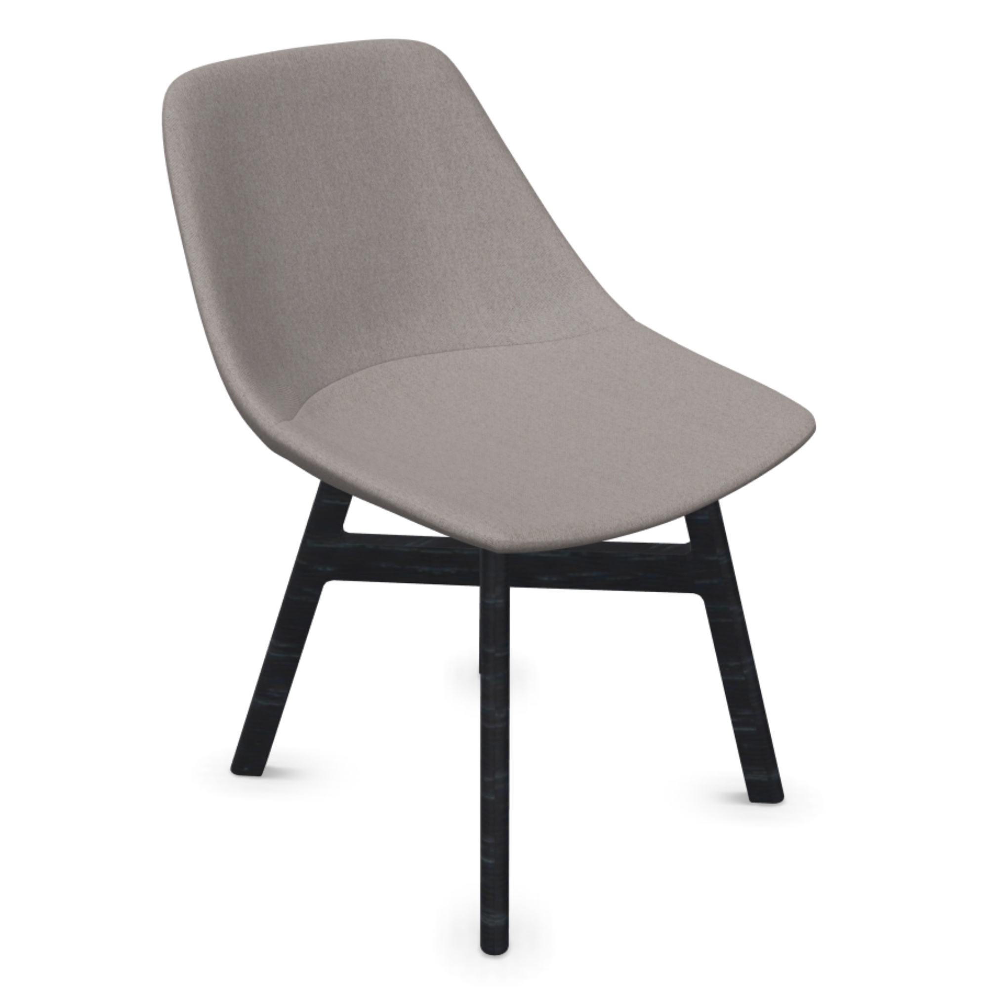 Noti Mistel Designer Besucherstuhl mit Eichegestell