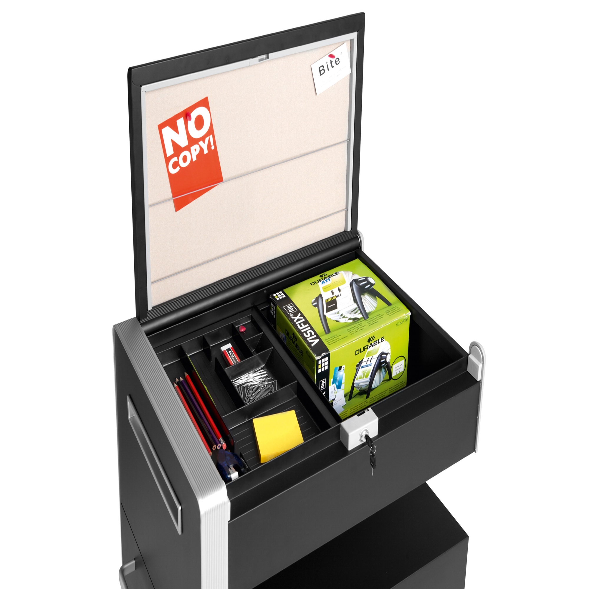 Bisley Rollcontainer BITE mit 2 Schubladen und 1 Hängeregister