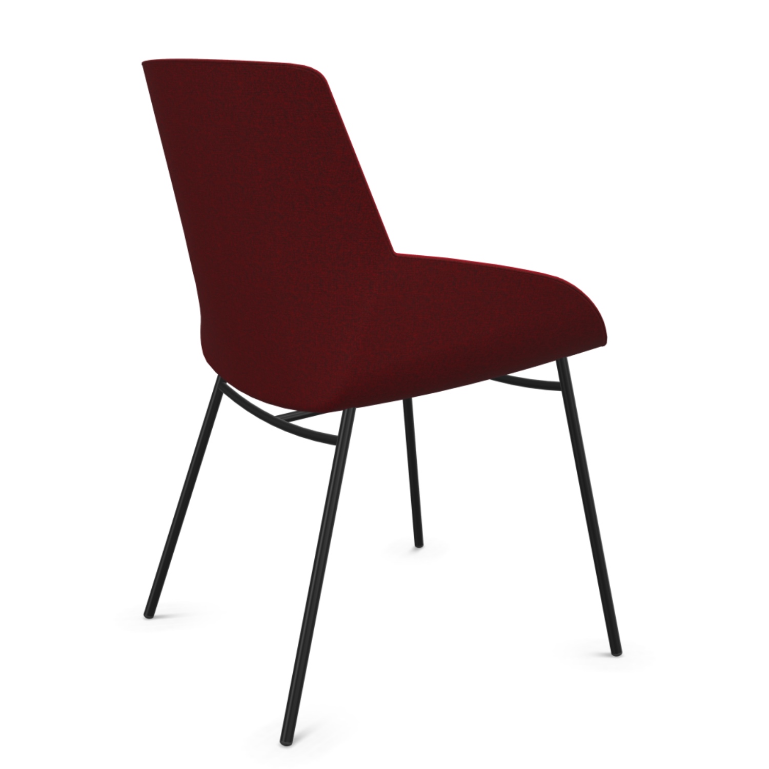 Designer Besucherstuhl im modernen Design mit 4-Füßen aus Metall