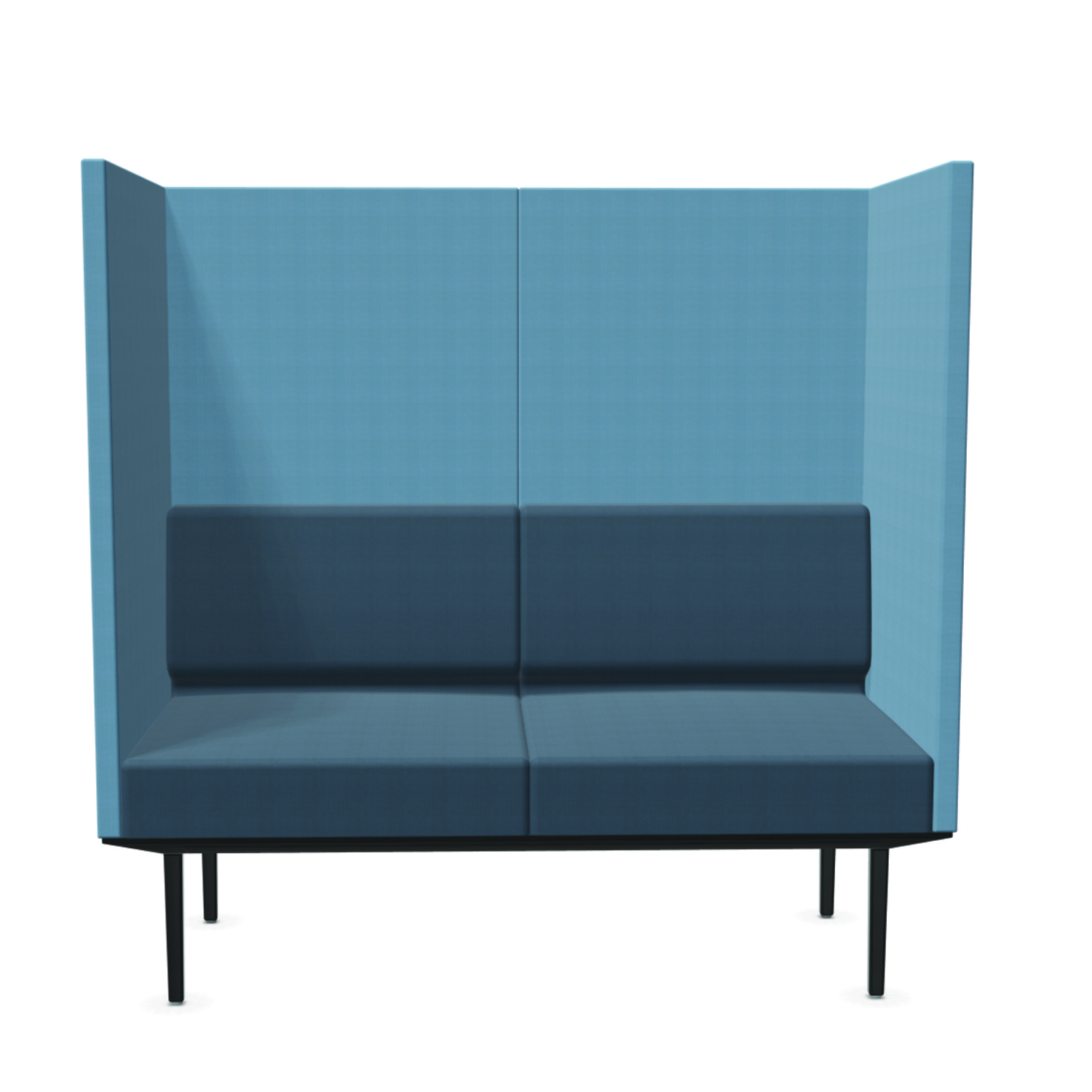 Abverkauf Premium Akustiksofa Actiu Longo blau 2-Sitzer