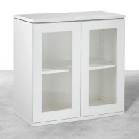 hund Möbelwerke - Qbix Space Vitrine mit Holzrahmen