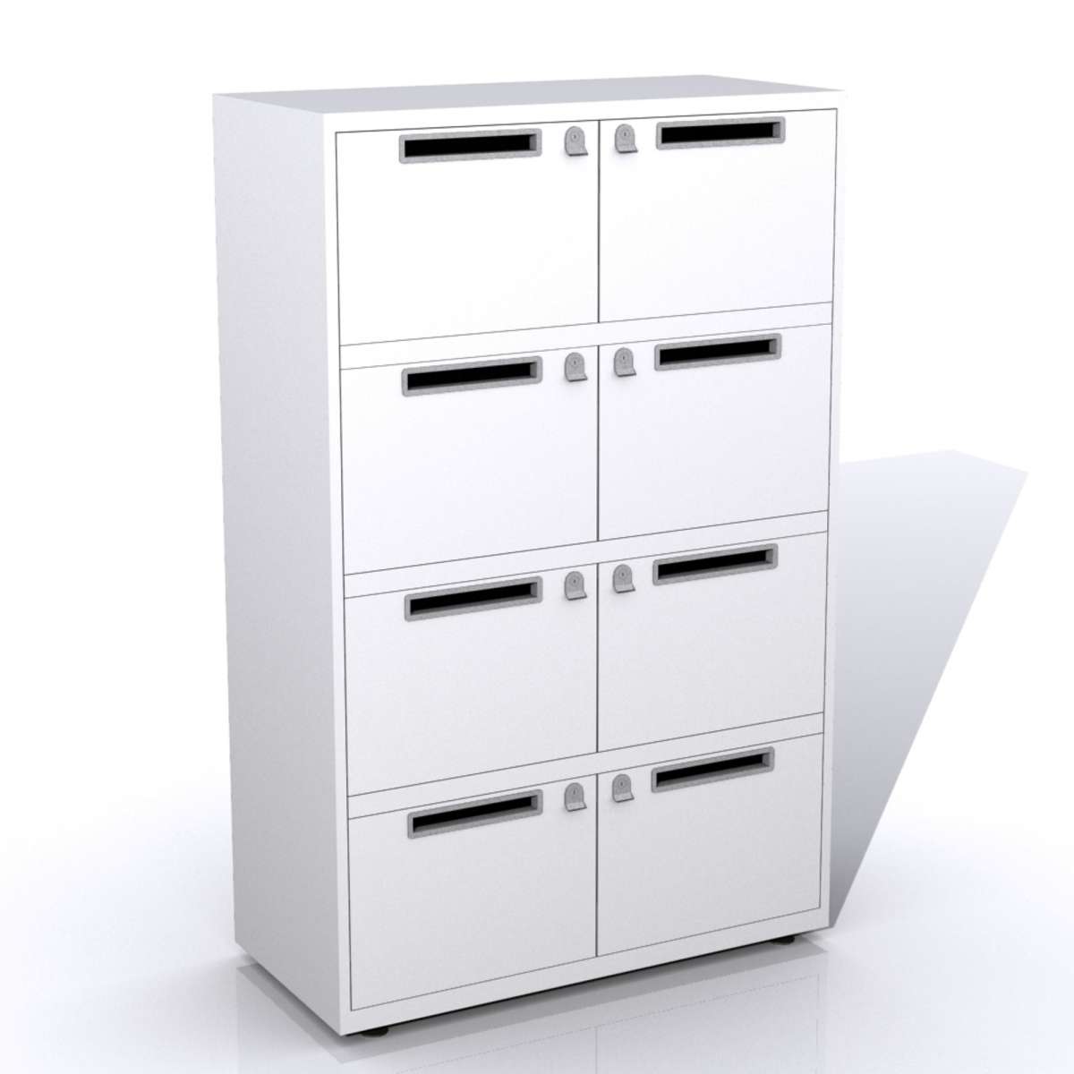 Bisley MySpace LD1047PP4B Schließfachschrank mit Briefschlitz