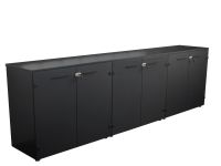 frezza Passepartout Sideboard 270x45x74,5 cm mit Glastüren