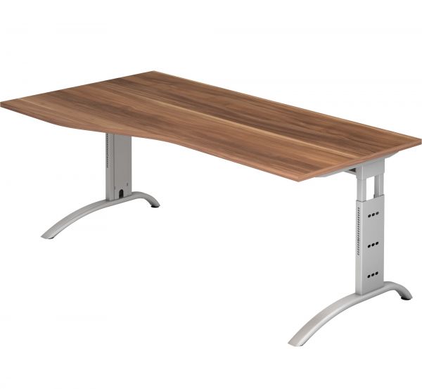 Schreibtisch H-Serie Mit C-Fuß Höhenverstellbar 65 - 85 Cm | Büro ...