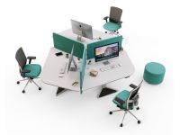 Actiu POWER 3er Teamarbeitsplatz elektrisch höhenverstellbar Actiu POWER 3er Teamarbeitsplatz elektrisch höhenverstellbar