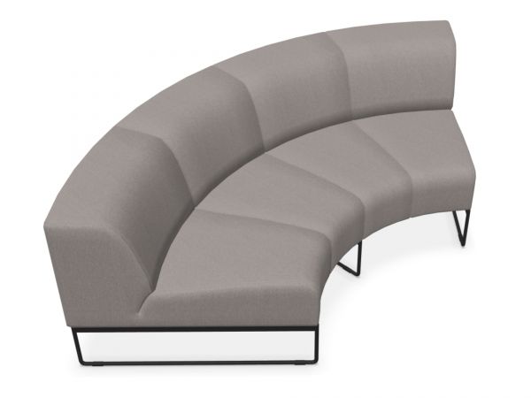 Noti Tritos Lounge Sofa Element rund innengebogen